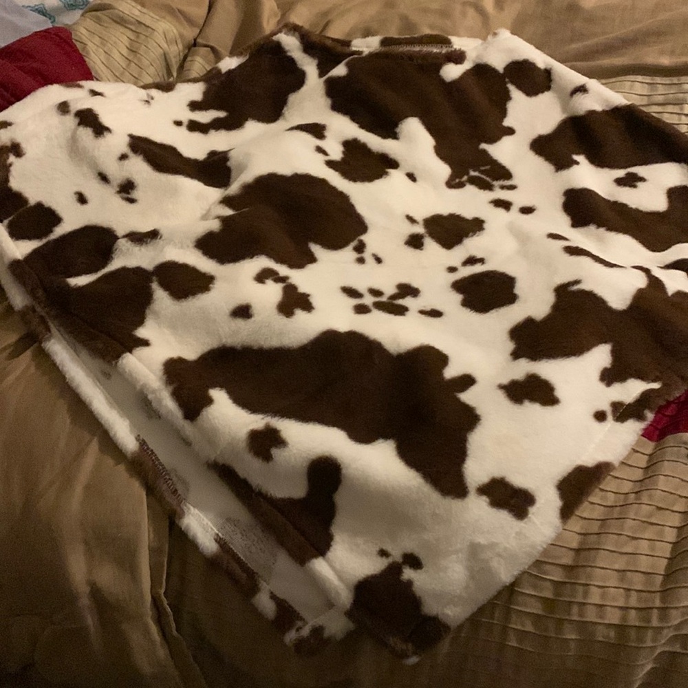 Poncho cow print